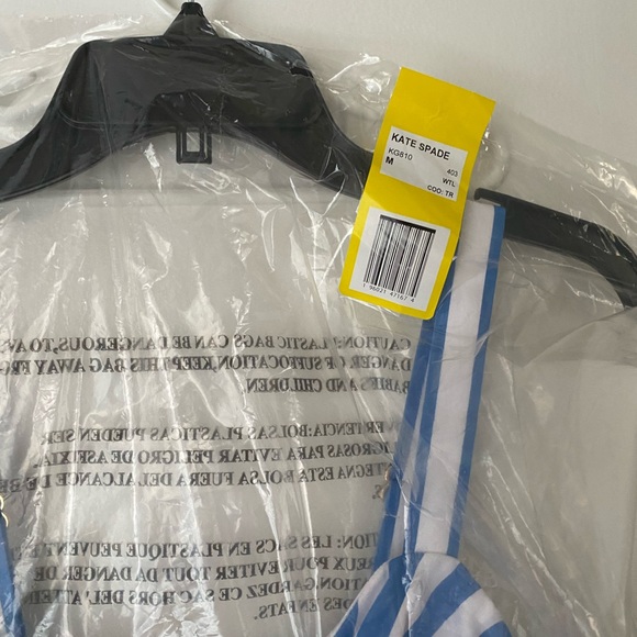 Blue and White Summer Stripe Jumpsuit by Kate Spade New York Size Medium - Picture 8 of 8